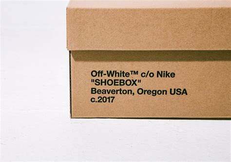 fake off white shoe box